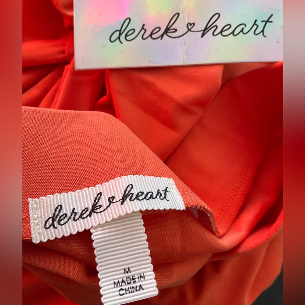 Derek Heart Orange Tiered Skirt - NWT - Picture 4 of 4